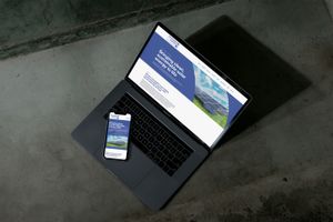 Preview of Solar Panel Cleaning website on device